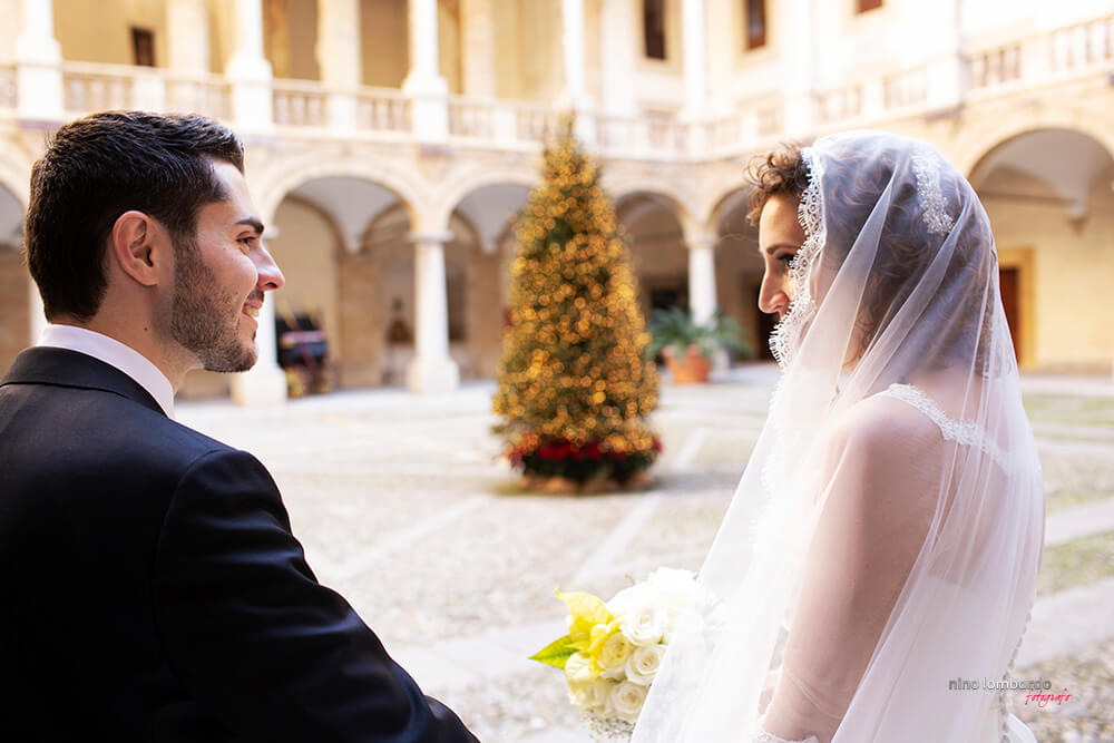 Servizio fotografico Cappella Palatina per Matrimonio d'inverno in Sicilia
