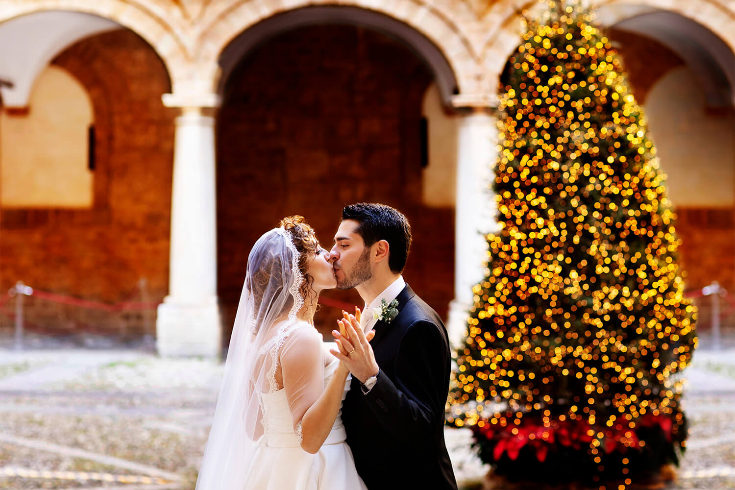 Matrimonio invernale a Palermo in Sicilia foto in inverno