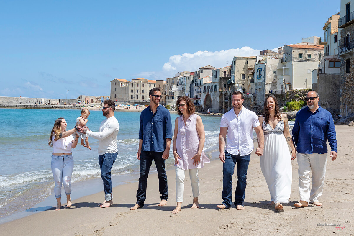 Sicily family anniversary gift to shooting in Cefalù