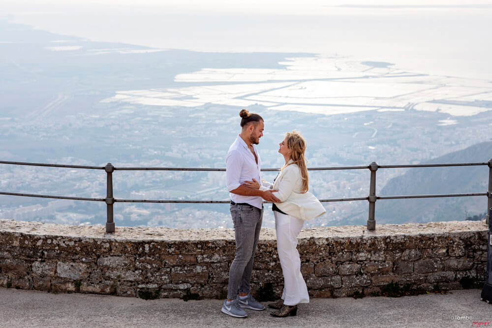 Pre Wedding Photo in Erice summit Photographer Sicily Nino Lombardo