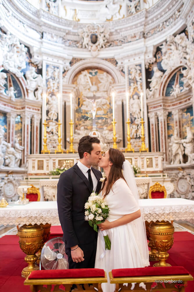Sicily Polish wedding photo in Palermo at the Professed Church