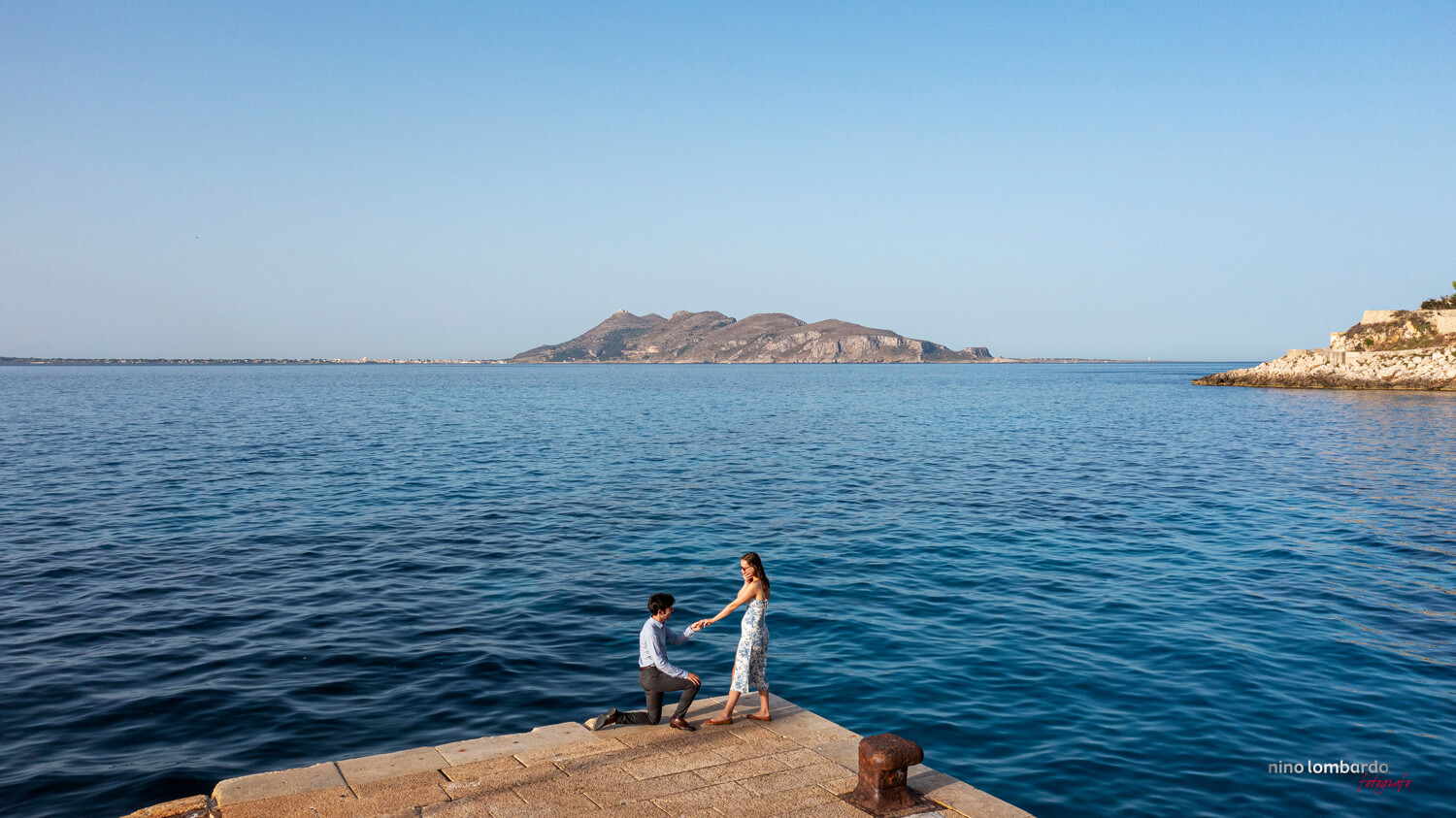 Levanzo marriage proposal and shooting Western Sicily Photographer Nino Lombardo